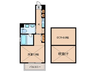 アミティエ扇町公園の物件間取画像